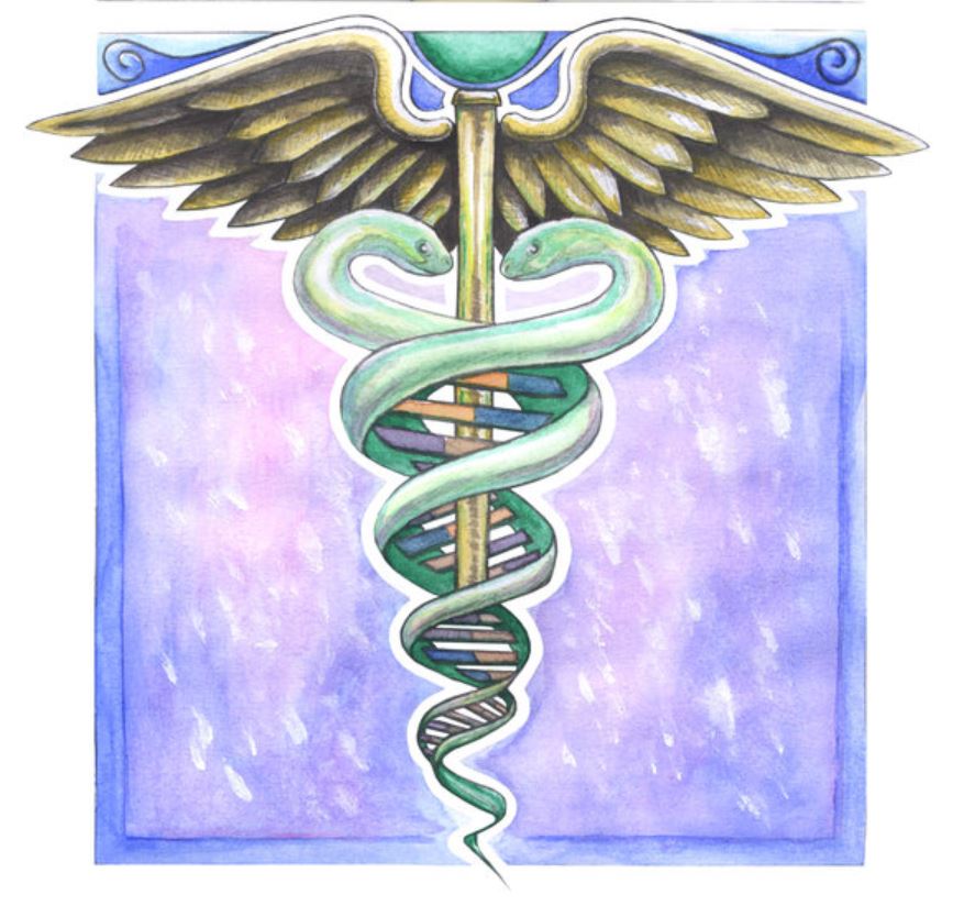 867x834 Dna Caduceus Drawing Tattoo Tattoo