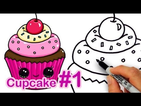 480x360 How To Draw A Cartoon Birthday Celebration Cake Cute And Easy