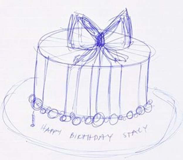 624x545 Cake Design Drawing Talk Sweet To Me!