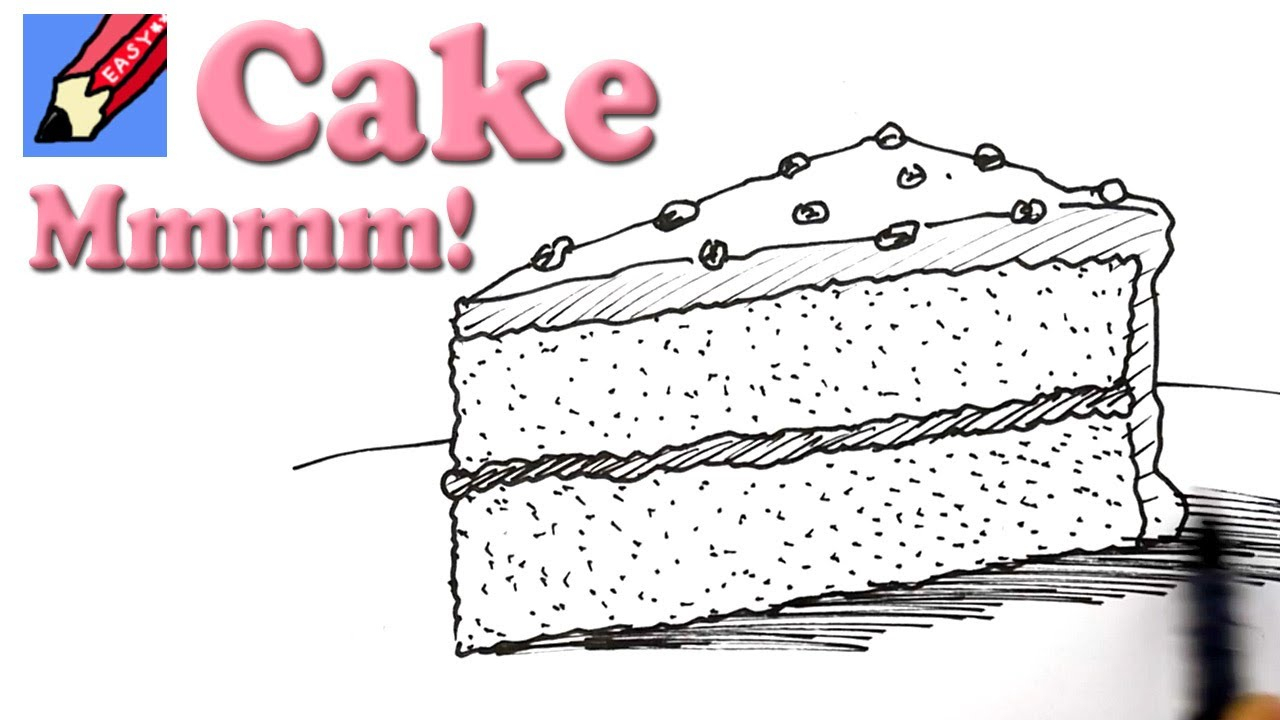 1280x720 Slice Of Cake Drawing How To Draw A Slice Of Cake Real Easy