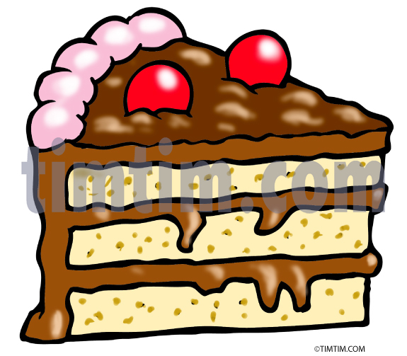 575x503 Free Drawing Of A Chocolat Layer Cake From The Category Cooking