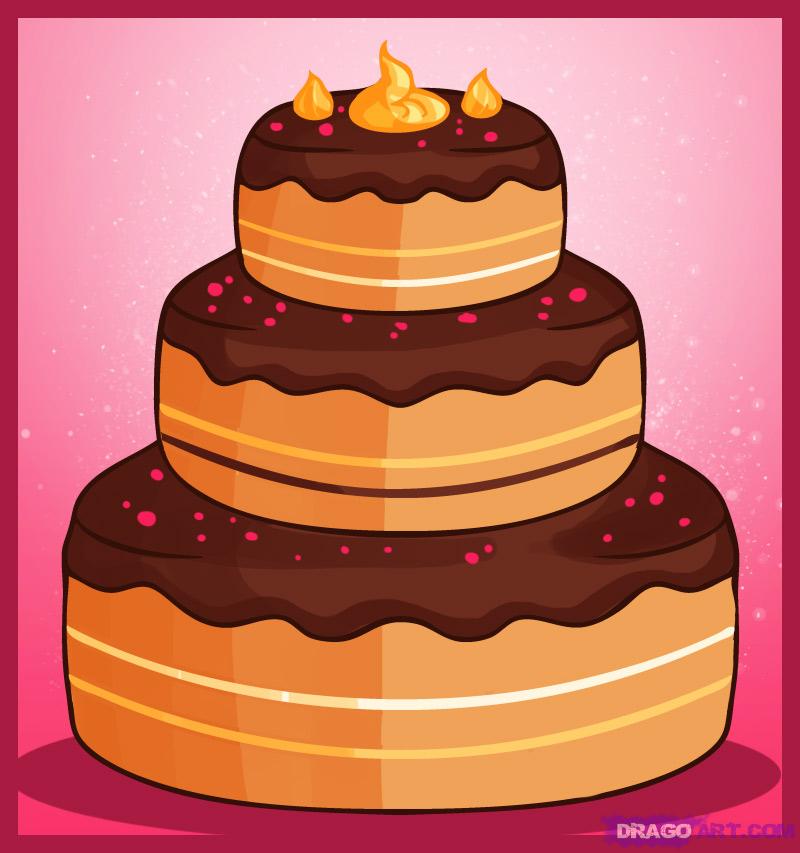 800x853 How To Draw A Cake, Step By Step, Food, Pop Culture, Free Online