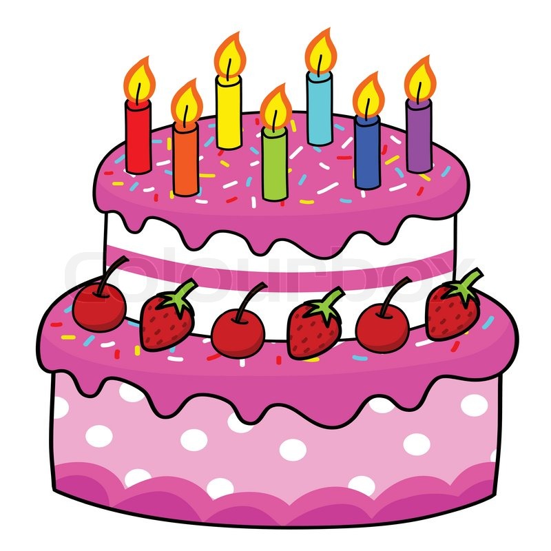 800x800 Cartoon Cake Hand Drawing Stock Vector Colourbox