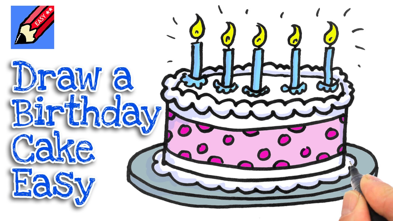 1280x720 How To Draw A Birthday Cake