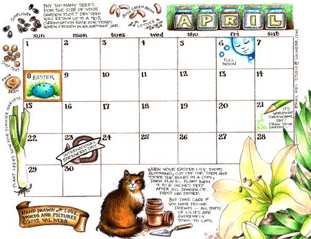 452x347 The April Calendar Page Has Sprouted!