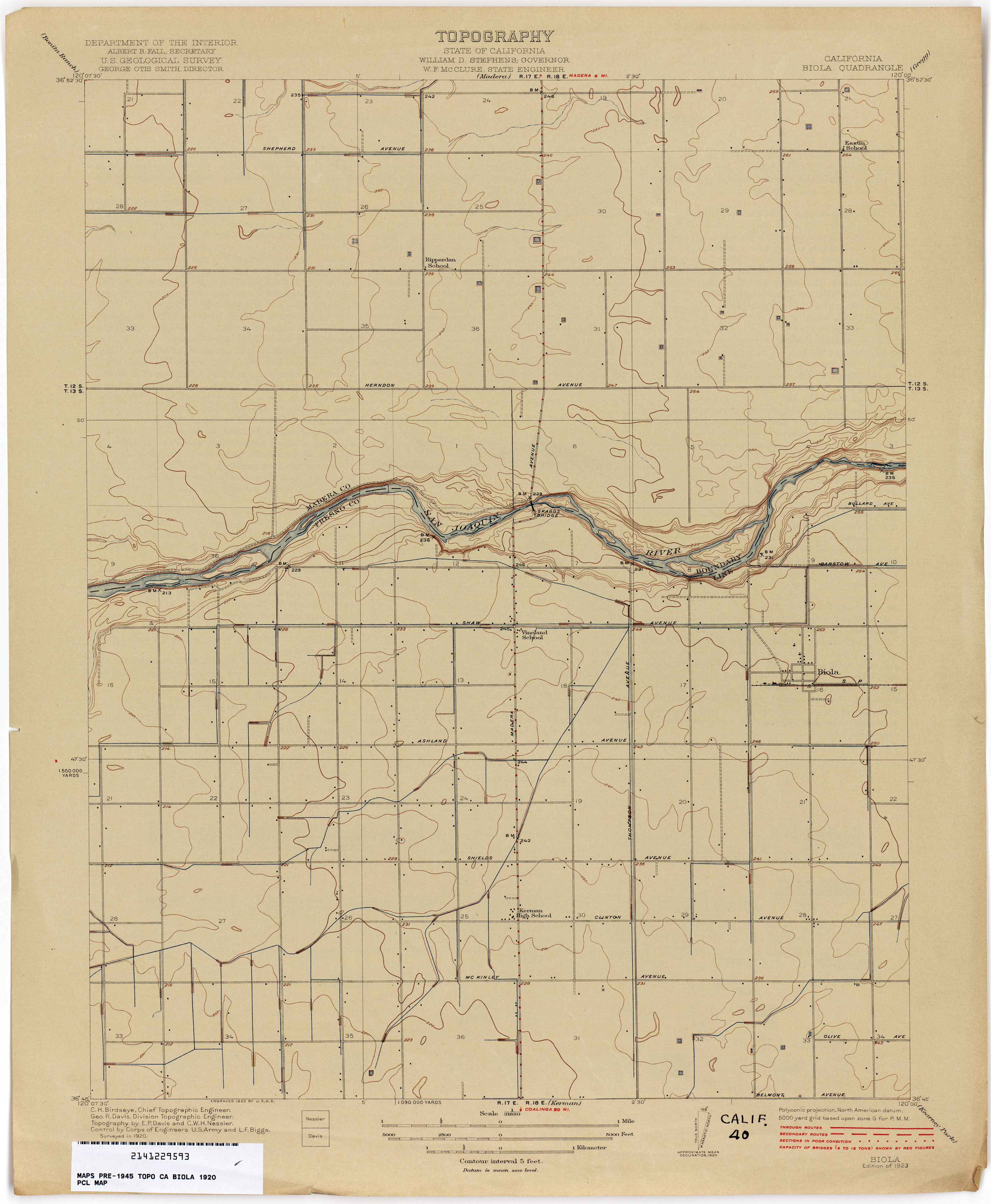 3013x3661 California Topographic Maps