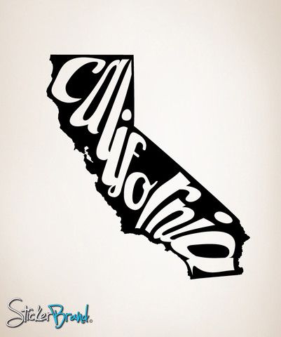 401x480 Vinyl Wall Decal Sticker California State