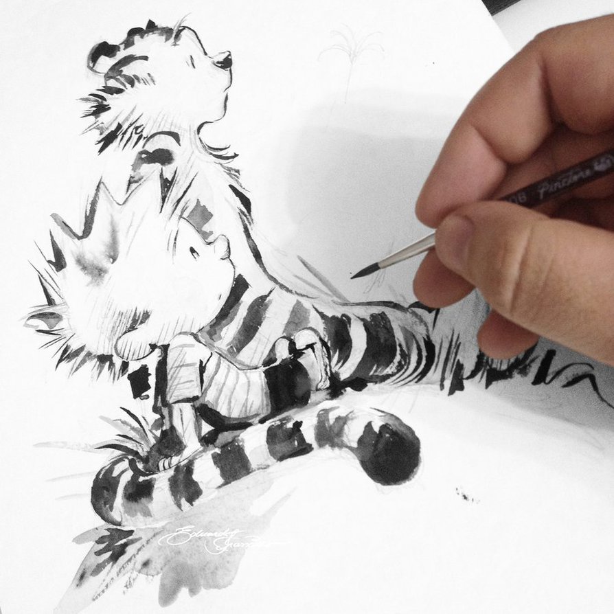 894x894 Calvin And Hobbes By Edufrancisco