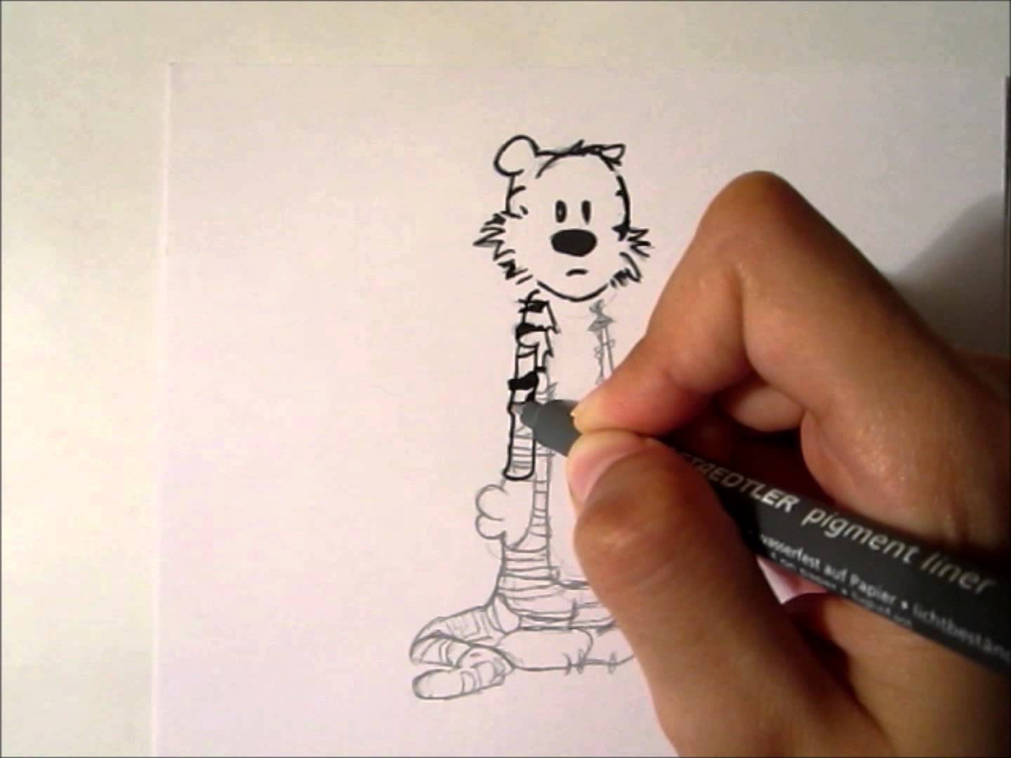 1440x1080 Drawing Hobbes From Calvin And Hobbes