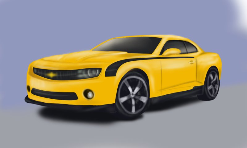 800x480 Learn How To Draw A Chevrolet Camaro (Sports Cars) Step By Step