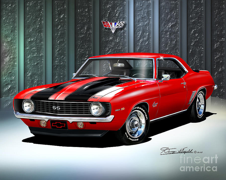 900x720 1969 Camaro Ss Z 28 Drawing