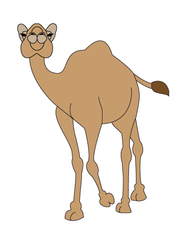 356x458 How To Draw Cartoon Camel Art Lesson