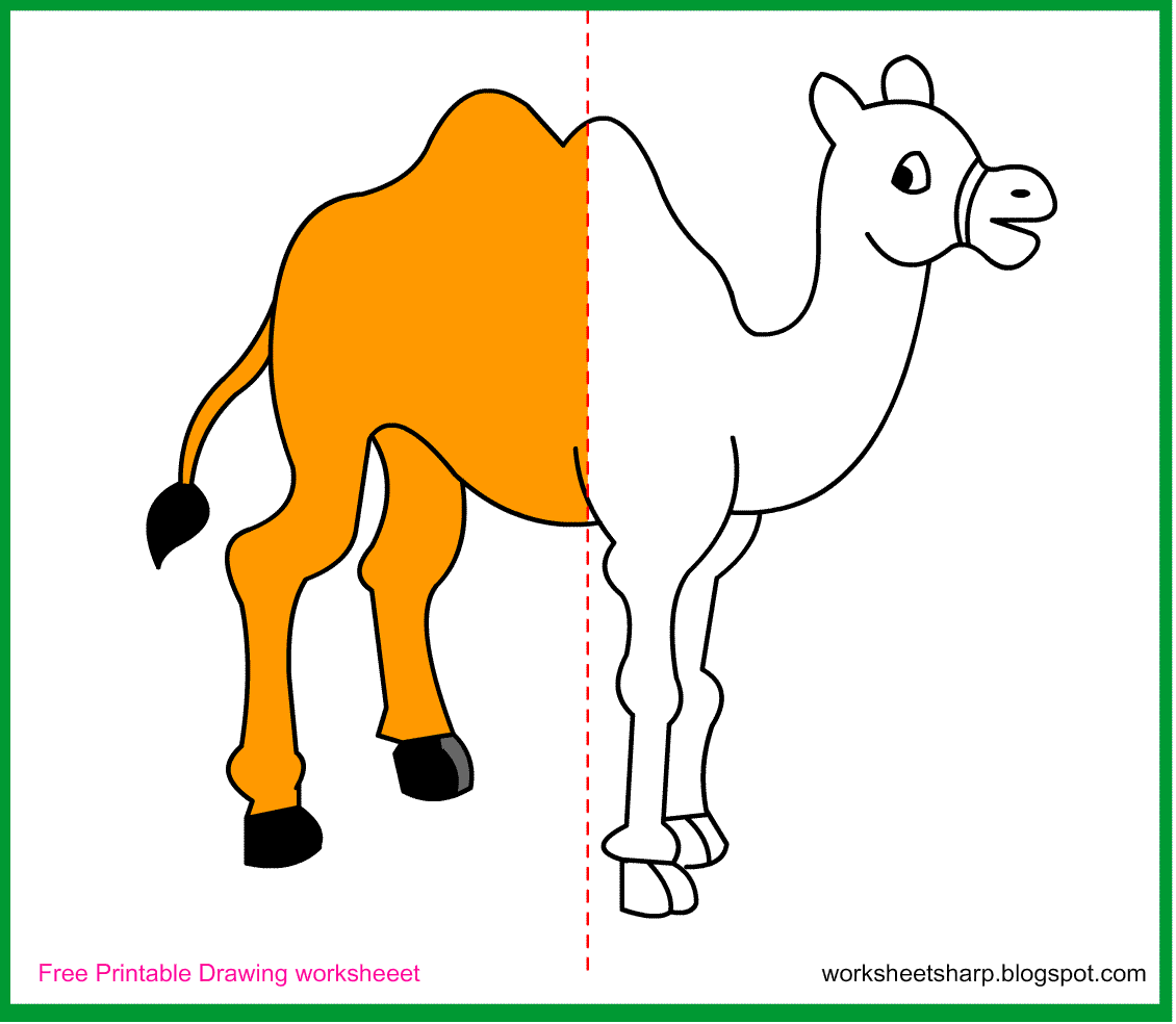 1130x984 Free Drawing Worksheets Printable Camel Drawing Worksheets