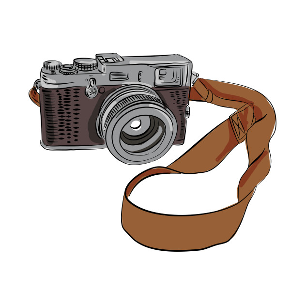 630x630 Vintage Camera Drawing Isolated