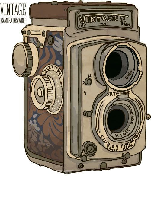 500x699 Vintage Camera Hand Drawing Vectors Set 09 Vectors And Other