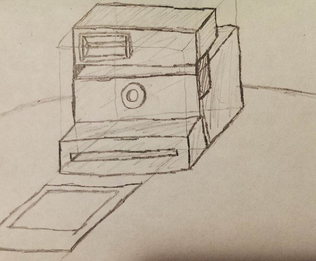 1024x847 Draw An Instant Camera