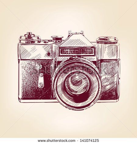 450x470 Vintage Old Photo Camera Drawn Vector Llustration Camera Tattoo
