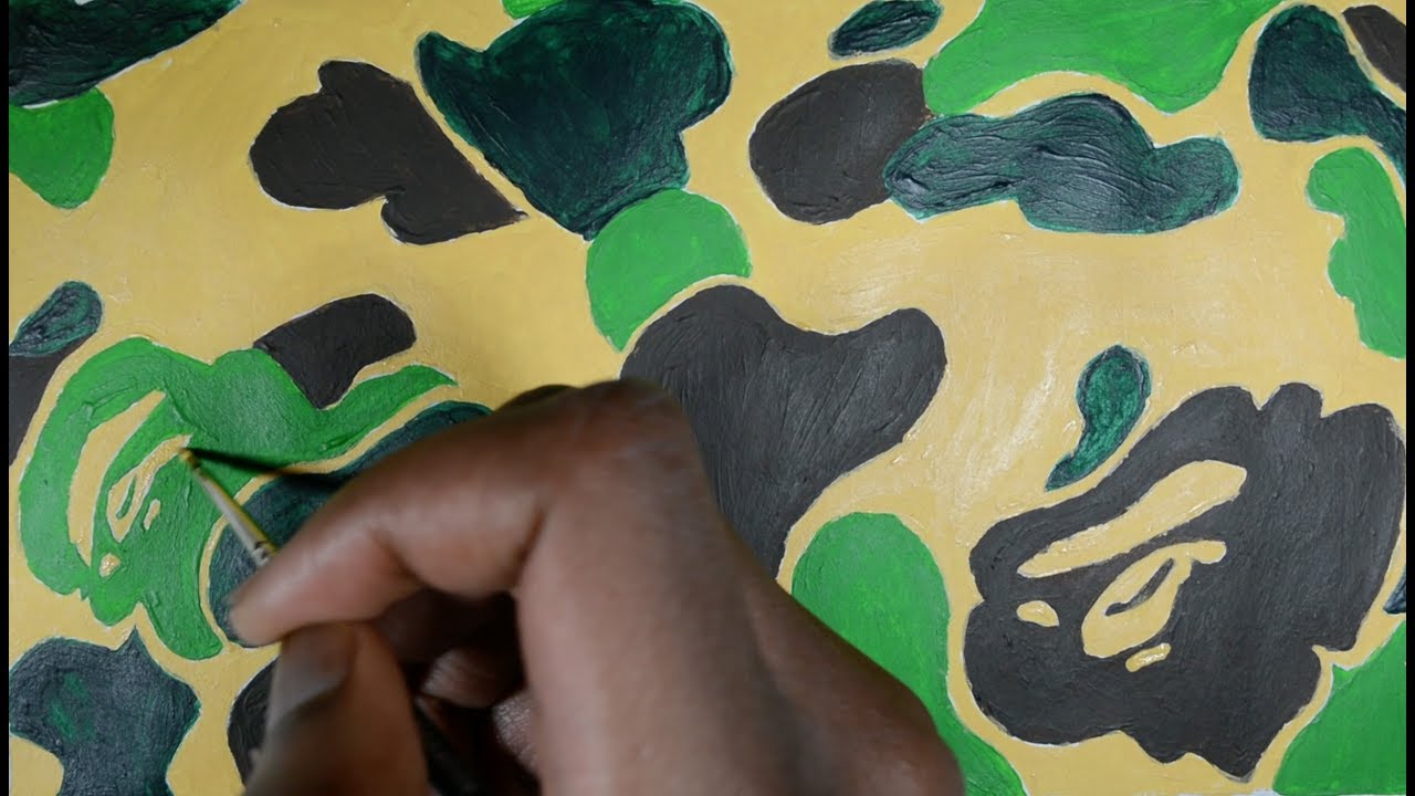 1280x720 How To Draw Bape Camo Print ! (Exact Colours)