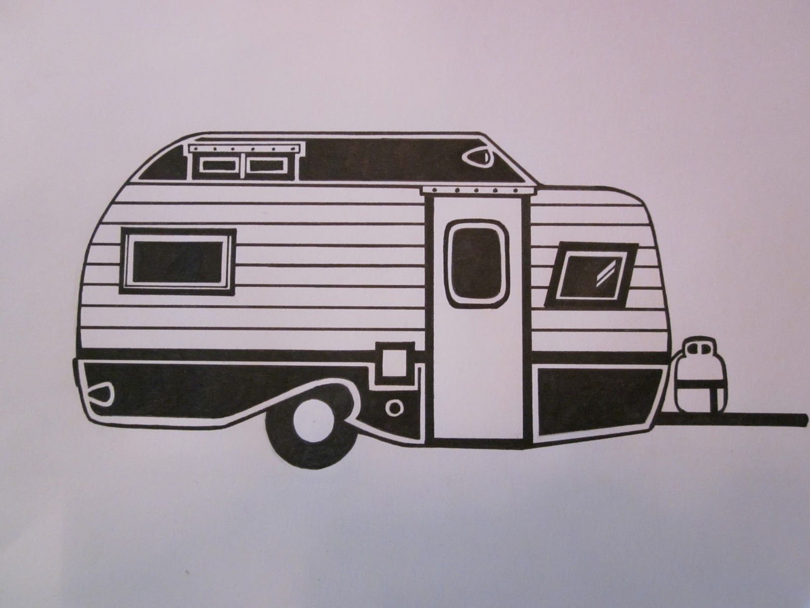 1600x1200 Camper Drawings Serro Scotty Trailer Drawing Campers