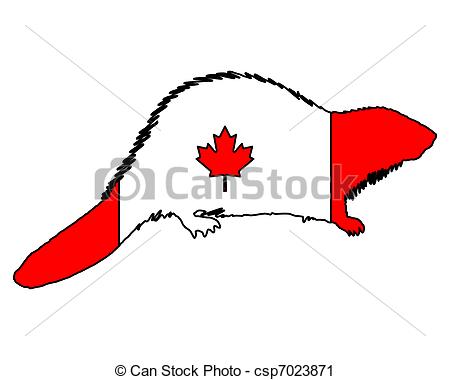 450x380 Canadian Beaver Vector Clip Art