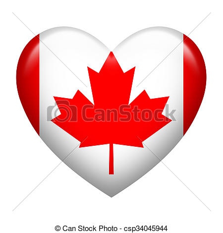450x470 Canada Insignia Heart Shape. Heart Shape Of Canada Flag Drawing