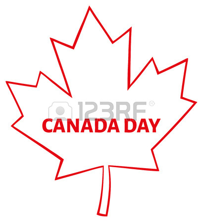 410x450 Outlined Canadian Maple Leaf Line Cartoon Drawing. Illustration