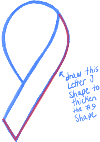 380x540 How To Draw Awareness Ribbons For Causes Such As Breast Cancer