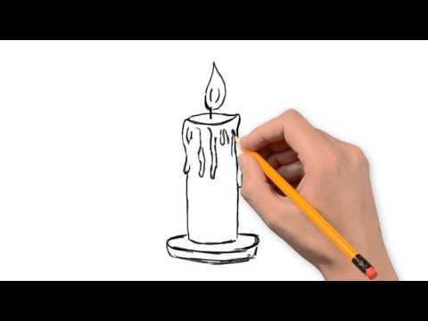 480x360 Candle Things Pencil To Draw Step By Step