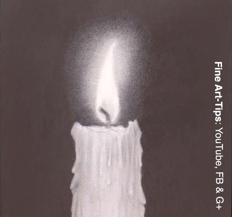 769x720 How To Draw A Candle With Pencil