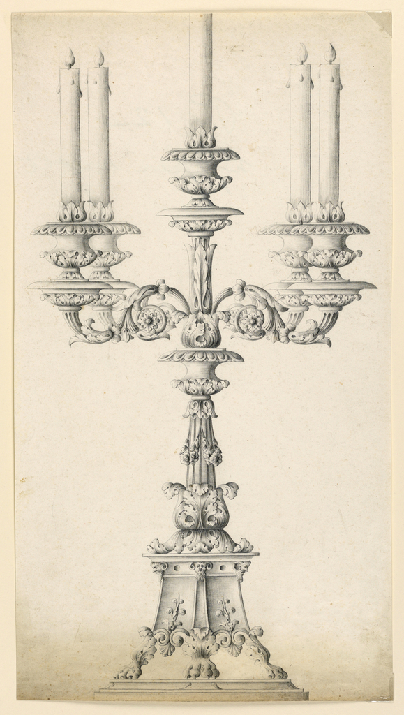 579x1024 Drawing, Candlestick, 1900 Objects Collection Of Cooper Hewitt