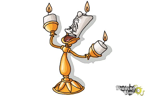 600x400 How To Draw Lumiere From Beauty And The Beast