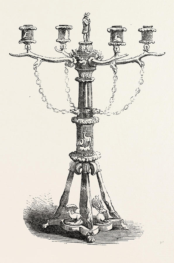 595x900 The Great Exhibition Horn Candlestick Drawing By Rampendahl
