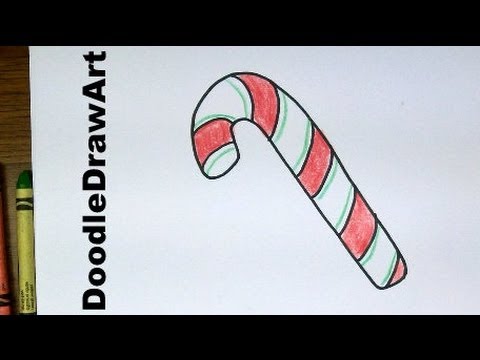 480x360 Drawing How To Draw Cartoon Candy Canes! Easy Drawing Lesson