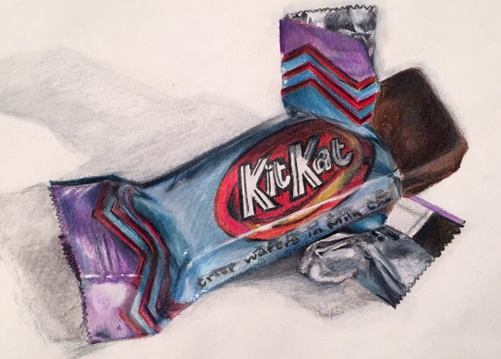 707x506 Candy Wrapper Art Colored Pencil Drawing Candy Shop