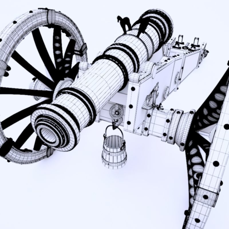 800x800 3d Model Cannon Unicorn Unicorn Cgtrader
