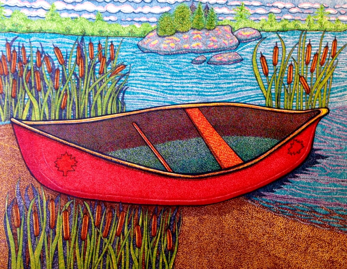 1200x930 My Canada Red Canoe (Suzanne Berton)