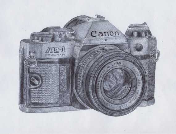 Canon Camera Drawing at GetDrawings | Free download