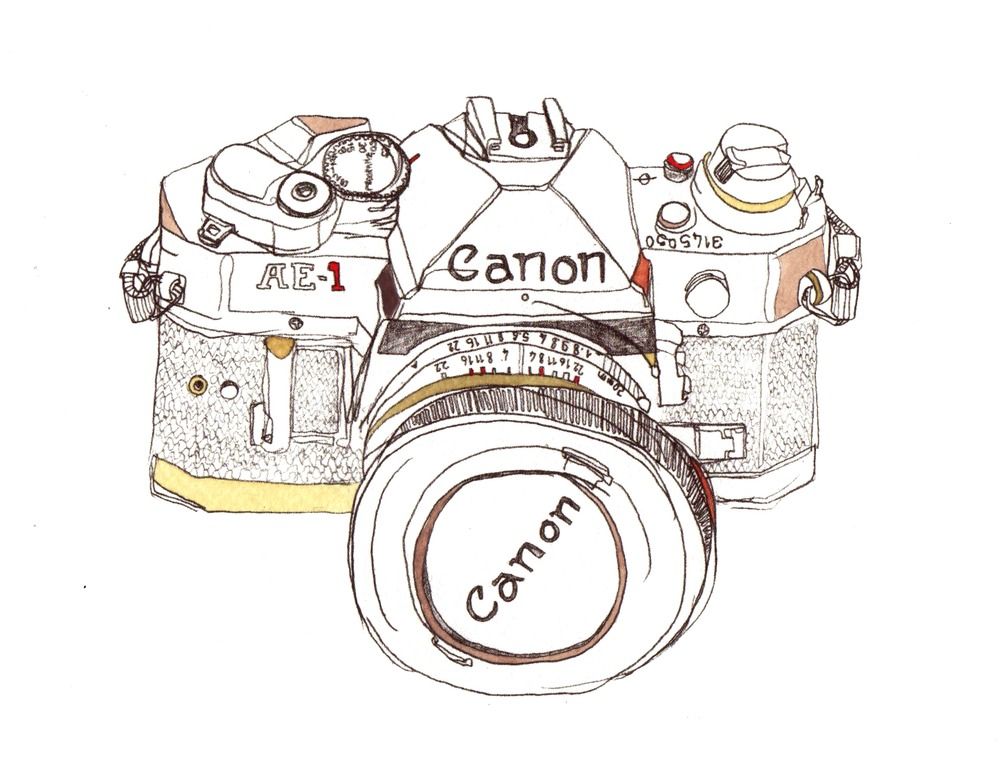 1000x776 Camera Cameras, Illustrators And Sketches