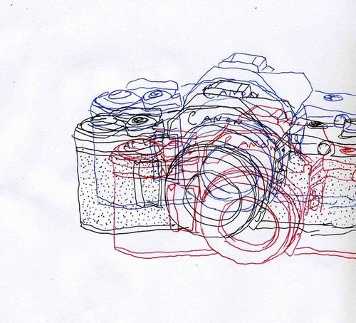 500x453 Art, Camera, Cameras, Canon, Drawing