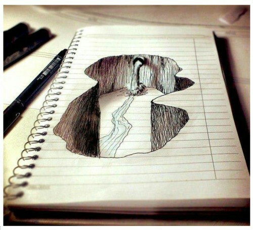 500x456 Inside The Paper Canyon Drawings Awesome Drawings