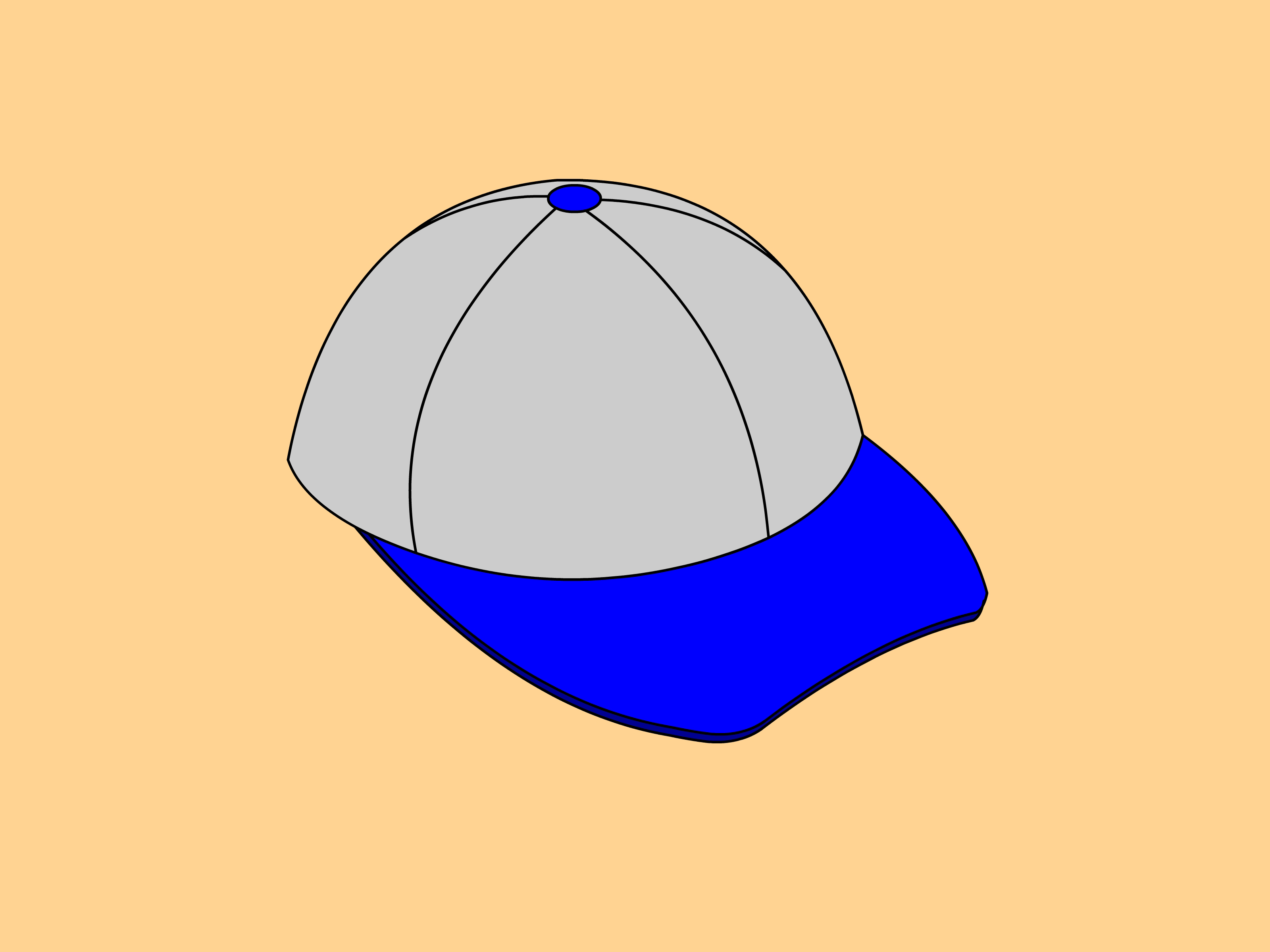 3200x2400 How To Draw A Baseball Cap 10 Steps (With Pictures)