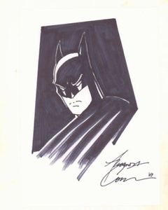 240x300 Batman Bust And Cape Drawing