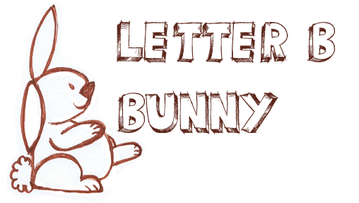508x287 Drawing A Bunny Rabbit From A Capital Letter B Shape Drawing