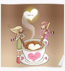 210x230 Cappuccino Drawing Posters Redbubble