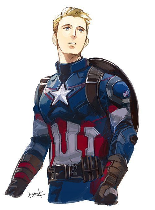 500x680 Captain America Drawing Drawing Skill