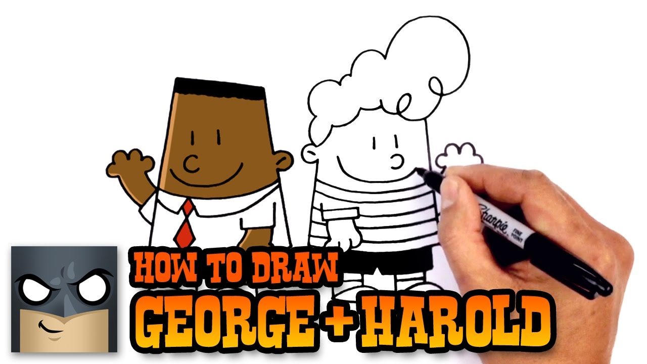 1280x720 How To Draw George And Harold Captain Underpants