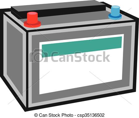 450x382 Car Battery Vector Clipart