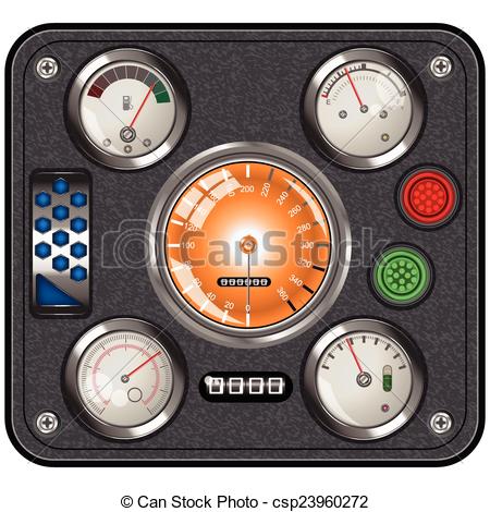 450x470 Car Dashboard Icon. Car Or Vintage Dashboard Icon