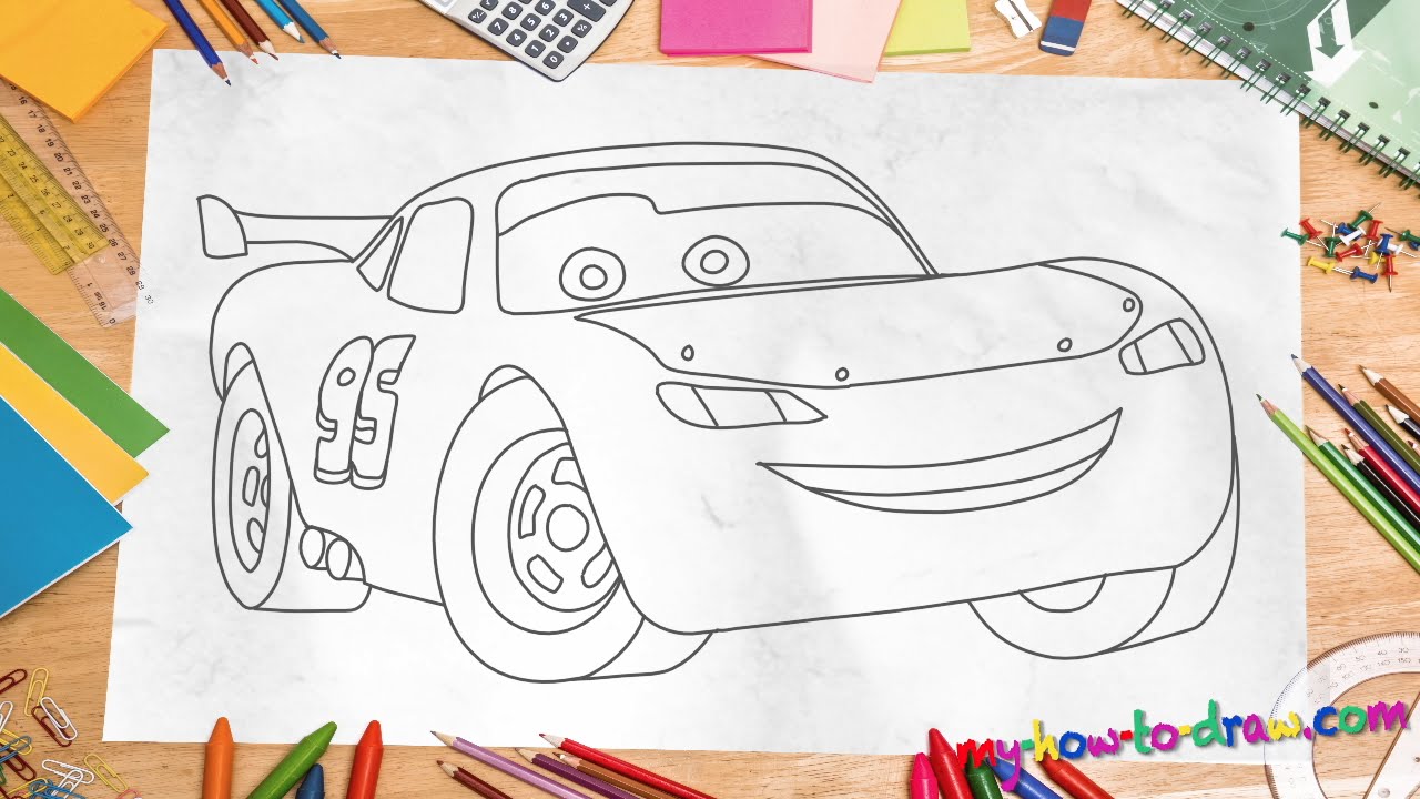 1280x720 How To Draw Lightning Mcqueen