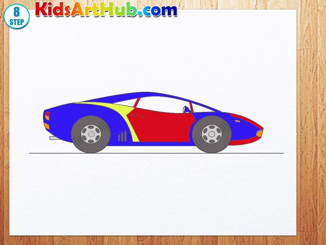 1056x793 How To Draw Racing Car
